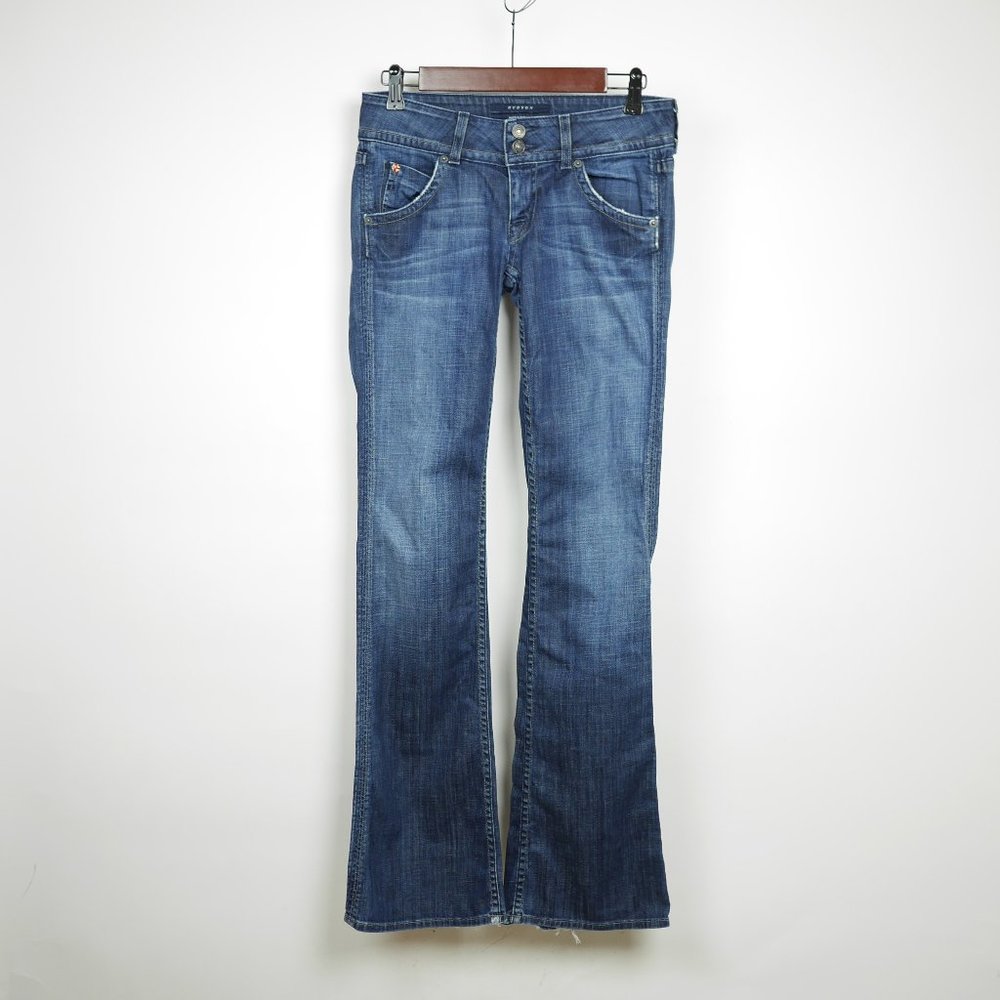 HUDSON Women's 26 - Blue jeans dark wash stretch denim pants boot flared cut